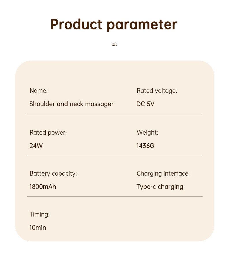 Heating Vibration Neck Massager - luvinly