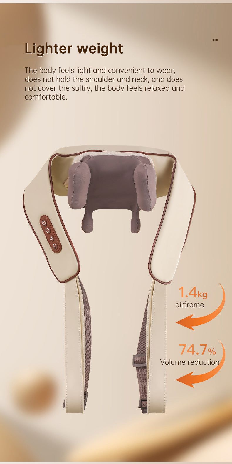 Heating Vibration Neck Massager - luvinly