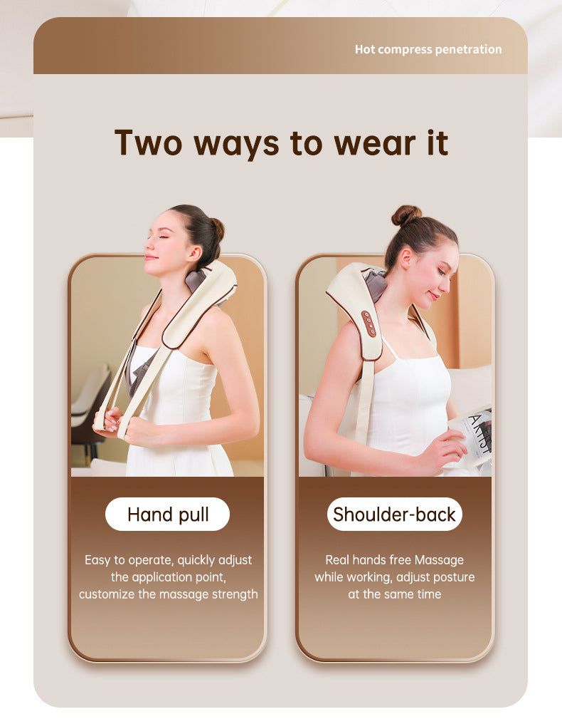 Heating Vibration Neck Massager - luvinly