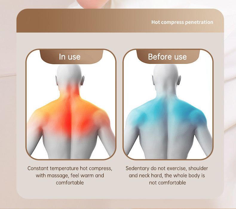 Heating Vibration Neck Massager - luvinly
