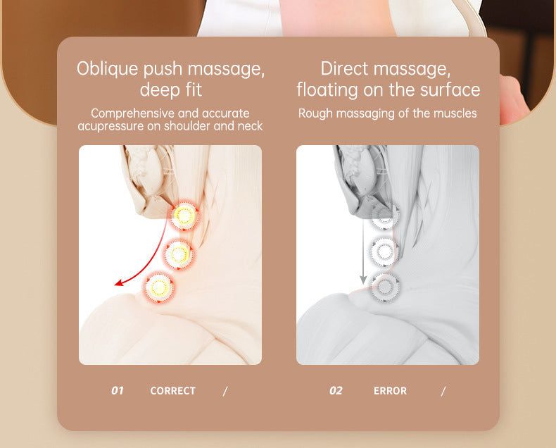 Heating Vibration Neck Massager - luvinly