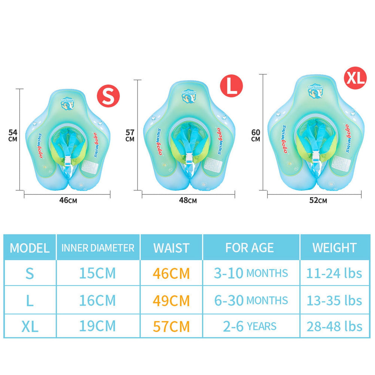 INFANT SAFETY SWIMMING RING - luvinly