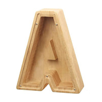 Thumbnail for WOODEN ALPHABET PIGGY BANK - luvinly