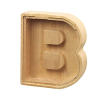 Thumbnail for WOODEN ALPHABET PIGGY BANK - luvinly