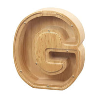Thumbnail for WOODEN ALPHABET PIGGY BANK - luvinly