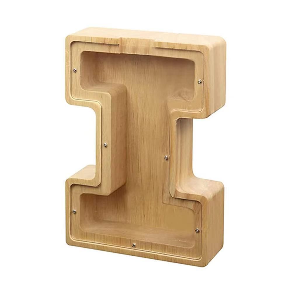 WOODEN ALPHABET PIGGY BANK - luvinly