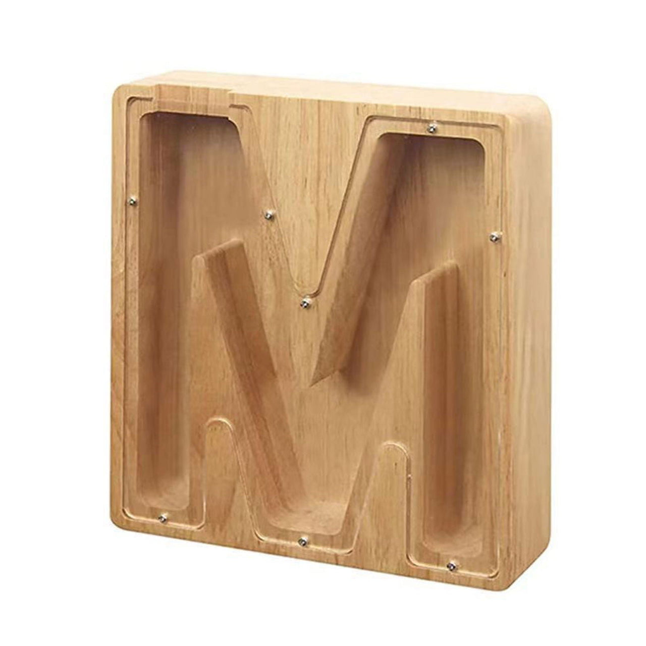 WOODEN ALPHABET PIGGY BANK - luvinly