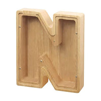 Thumbnail for WOODEN ALPHABET PIGGY BANK - luvinly