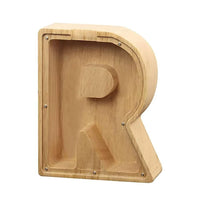 Thumbnail for WOODEN ALPHABET PIGGY BANK - luvinly