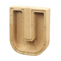 Thumbnail for WOODEN ALPHABET PIGGY BANK - luvinly