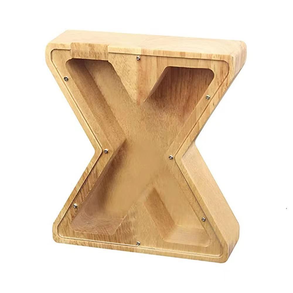 WOODEN ALPHABET PIGGY BANK - luvinly