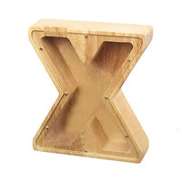 Thumbnail for WOODEN ALPHABET PIGGY BANK - luvinly