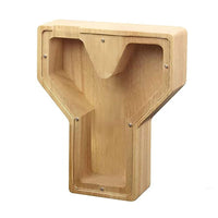Thumbnail for WOODEN ALPHABET PIGGY BANK - luvinly