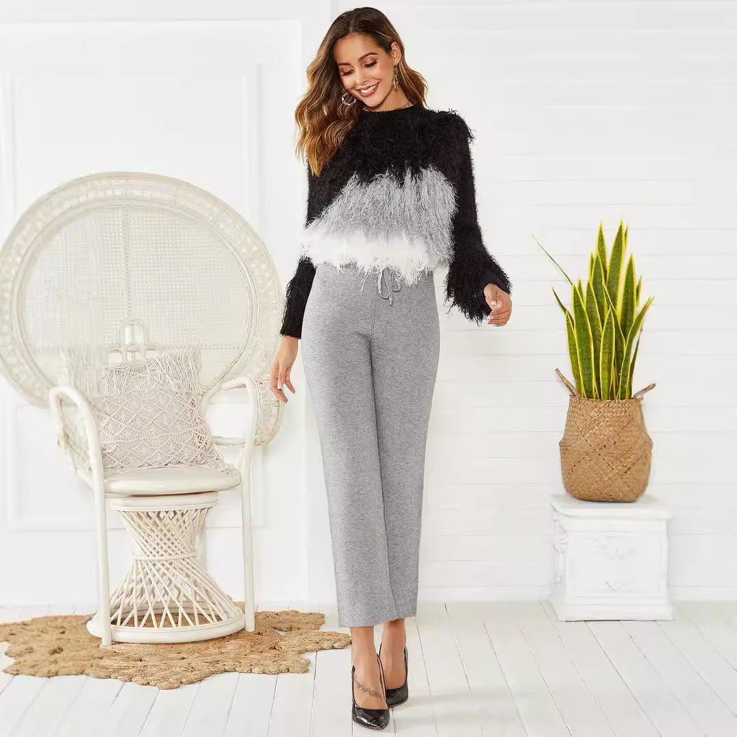 Mid Waist Stretch Slimming Pants