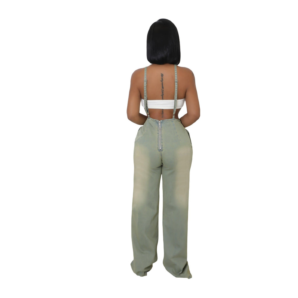 Tight Waist Slin Fit Jumpsuit