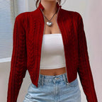 Zipper Knitted Cardigan Sweater