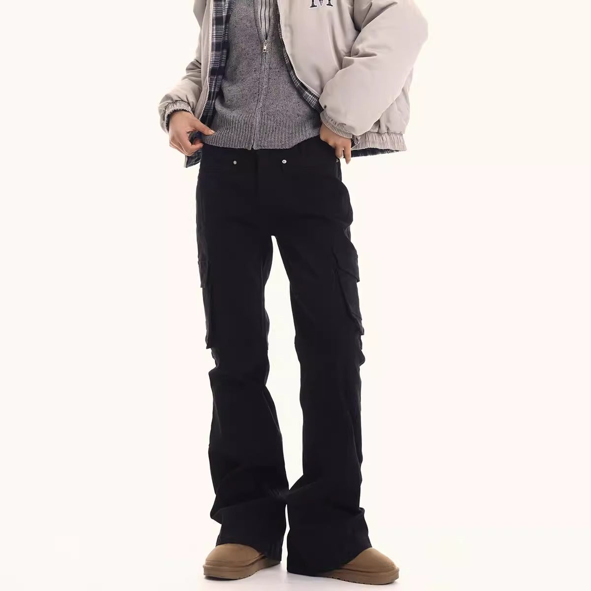 Straight Legged Tapered Cargo Pants