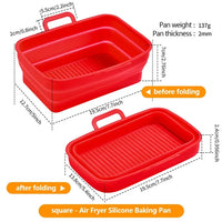 Thumbnail for Rectangular Air Fryer Baking Pan