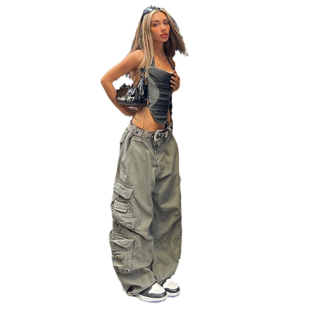 Casual Wide-leg Pants