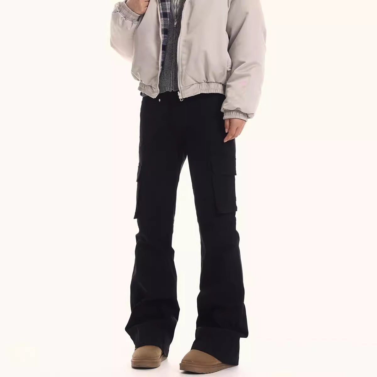 Straight Legged Tapered Cargo Pants