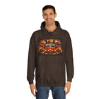 'Results Louder' Fiery Motivational Graphic Hoodie