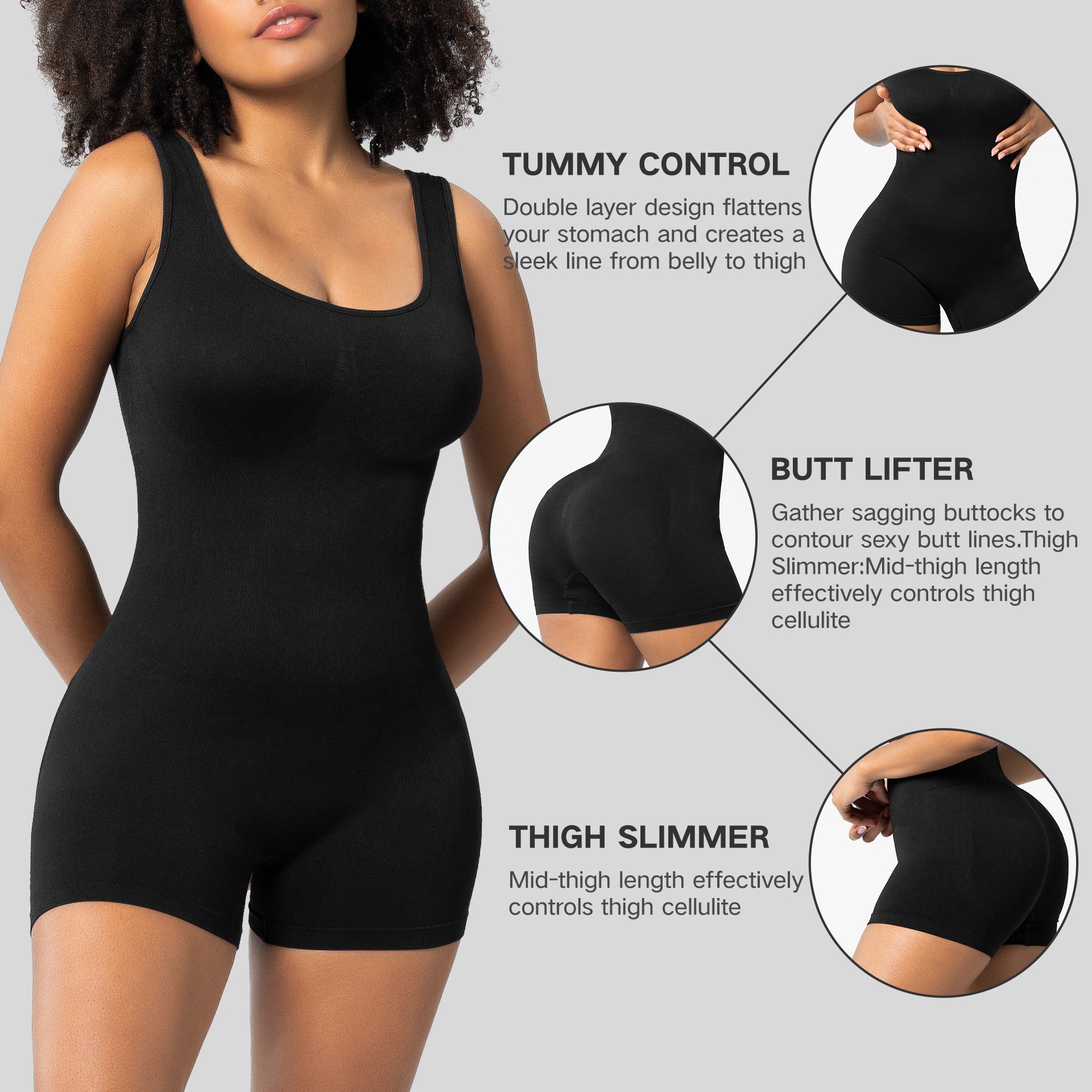 Slimming Bodysuit Bodycon Jumpsuit