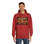 'Results Louder' Fiery Motivational Graphic Hoodie
