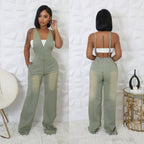Tight Waist Slin Fit Jumpsuit