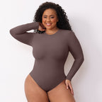 Long Sleeve Shaper Jumpsuit Double Layer