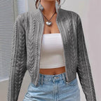 Zipper Knitted Cardigan Sweater