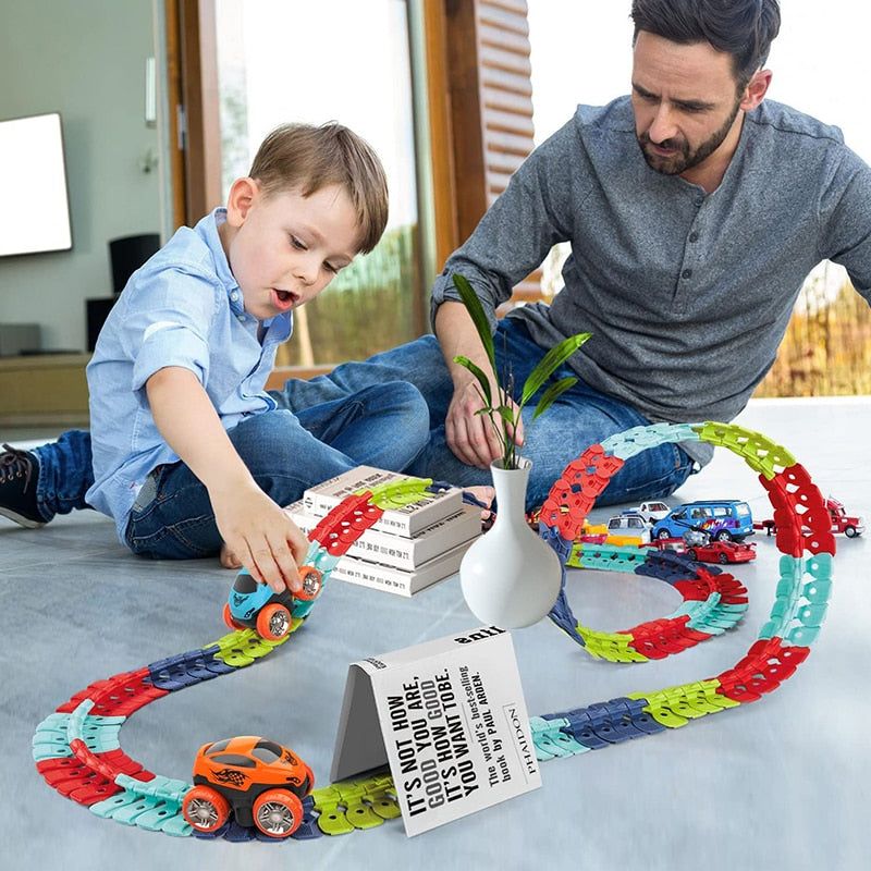 Assembled Race Car Track Toy - luvinly