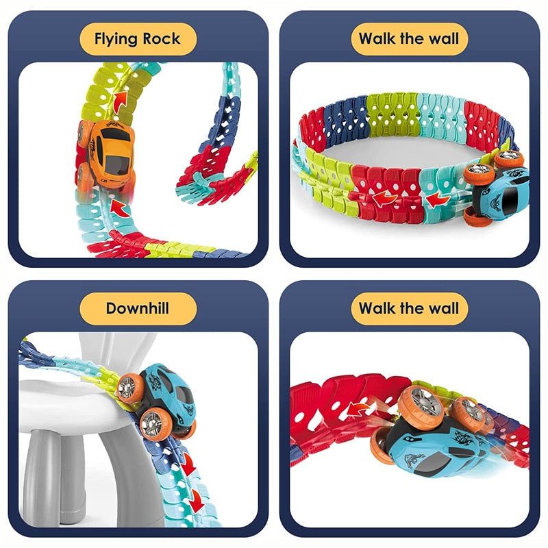 Assembled Race Car Track Toy - luvinly