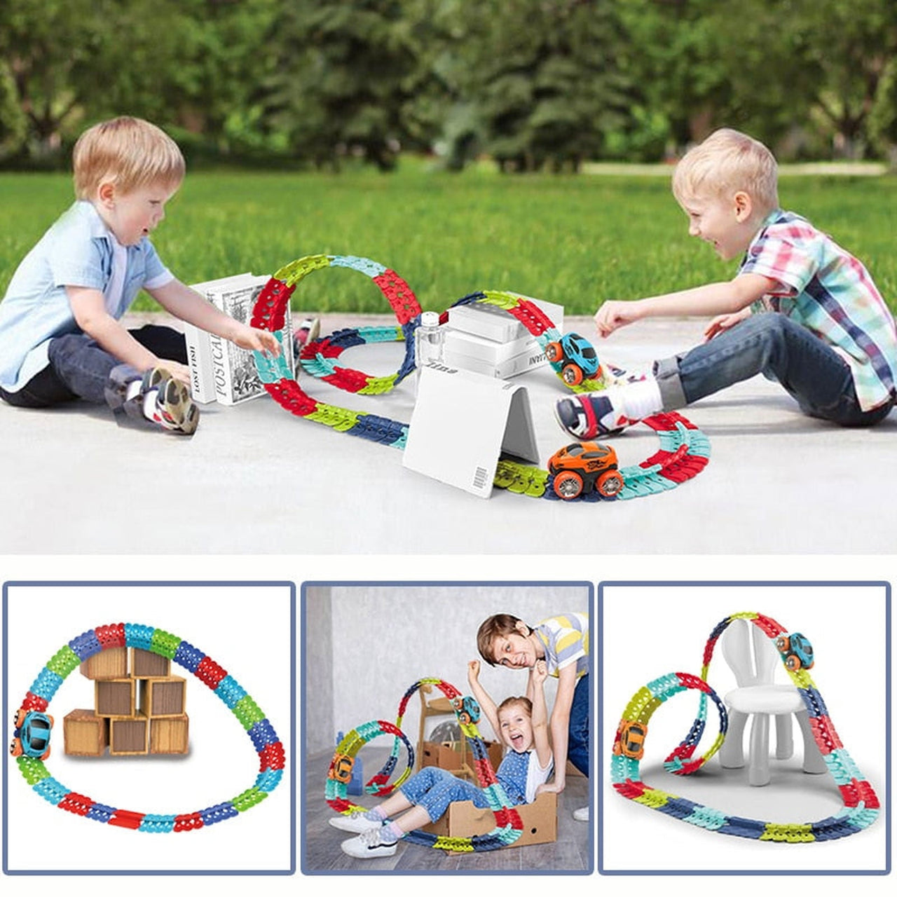 Assembled Race Car Track Toy - luvinly