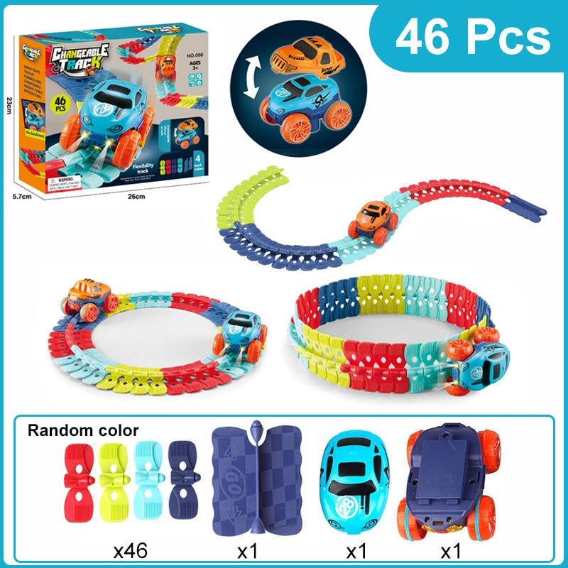 Assembled Race Car Track Toy - luvinly