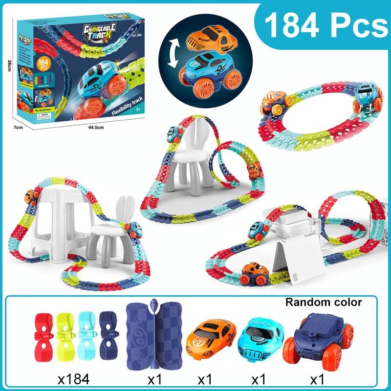 Assembled Race Car Track Toy - luvinly