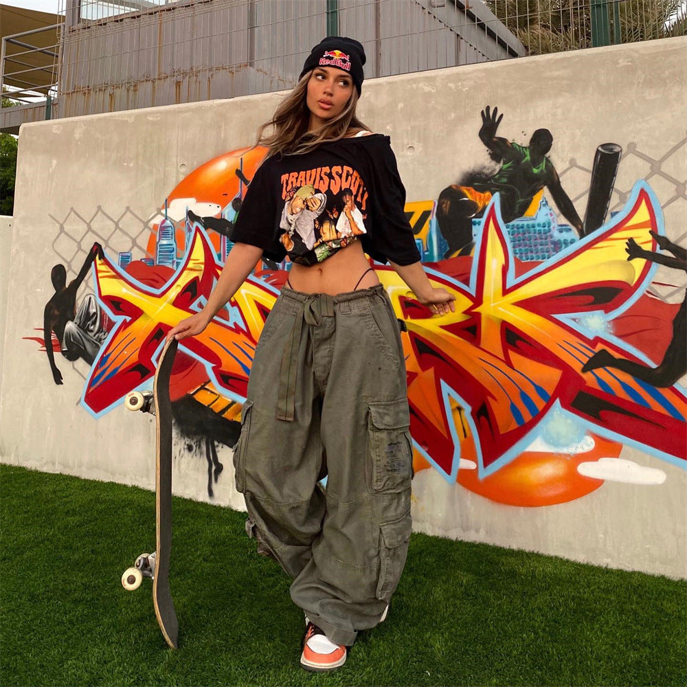 Casual Wide-leg Pants