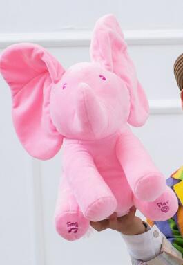 Plush Peek A Boo Elephant Educational Anti-Stress Toy