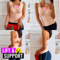 Thumbnail for CinchTop - 4-In-1 Waist Buttoned Bra Shapewear - luvinly