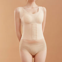 Thumbnail for CinchTop - 4-In-1 Waist Buttoned Bra Shapewear - luvinly