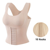 Thumbnail for CinchTop - 4-In-1 Waist Buttoned Bra Shapewear - luvinly