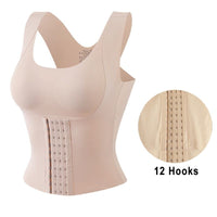Thumbnail for CinchTop - 4-In-1 Waist Buttoned Bra Shapewear - luvinly