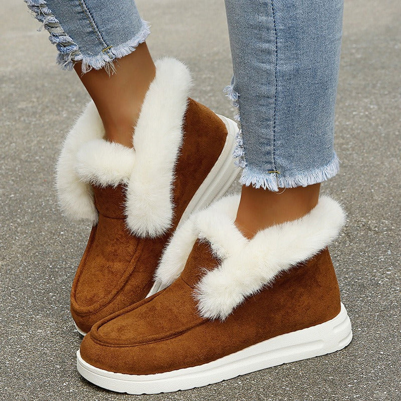 CozyVibes-Soothing Slip-On Winter Boots - luvinly
