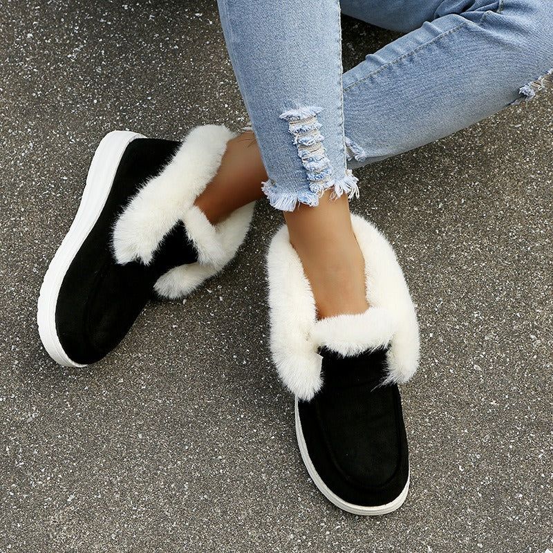 CozyVibes-Soothing Slip-On Winter Boots - luvinly