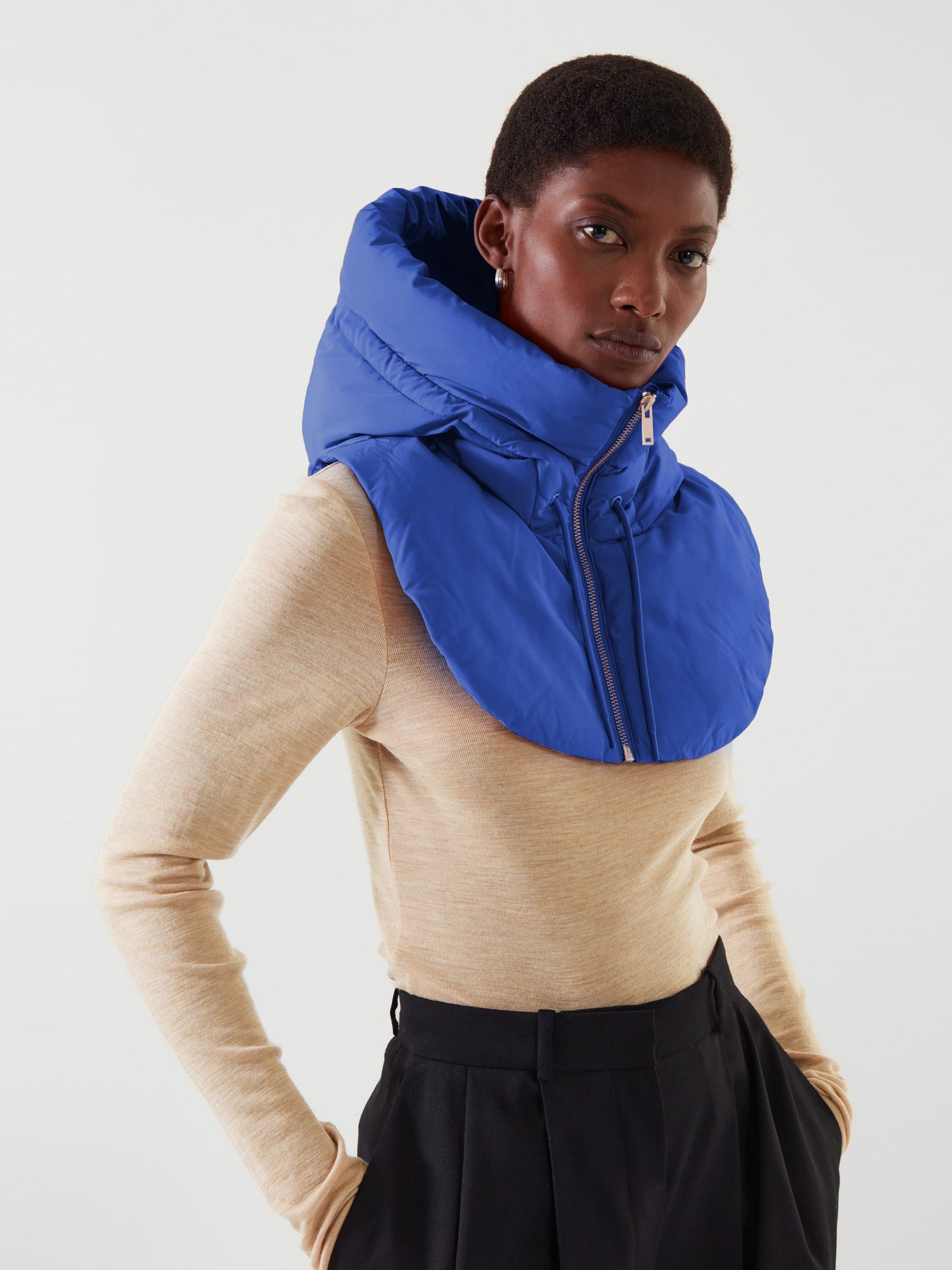 UrbanFlex Hooded Zip Vest Collar