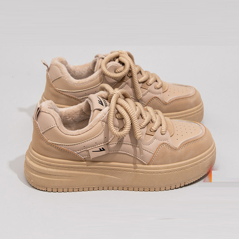 Splicing Color Block Insulated Sneakers