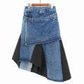 Asymmetry Denim Vintage Skirts
