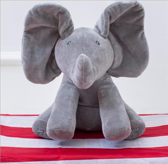 Plush Peek A Boo Elephant Educational Anti-Stress Toy