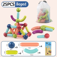 Thumbnail for Educational Magnetic Stick Building Toys - luvinly