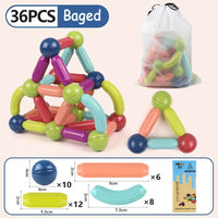 Thumbnail for Educational Magnetic Stick Building Toys - luvinly