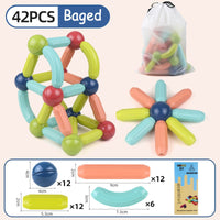 Thumbnail for Educational Magnetic Stick Building Toys - luvinly